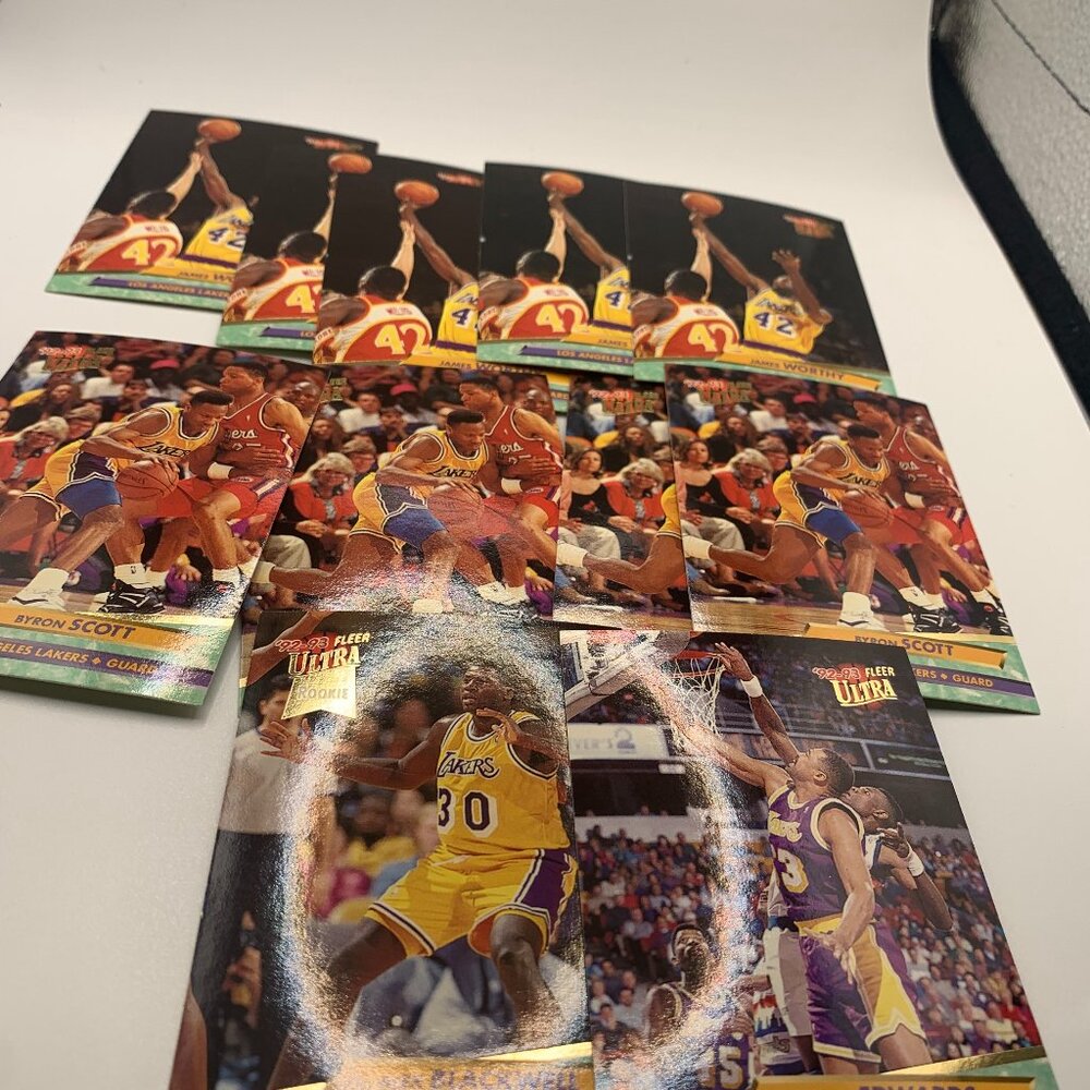 11ct 1992-1993 Ultra Fleer Los Angeles Lakers Miscellaneous Trading Cards NRMT